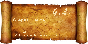 Gyepes Laura névjegykártya